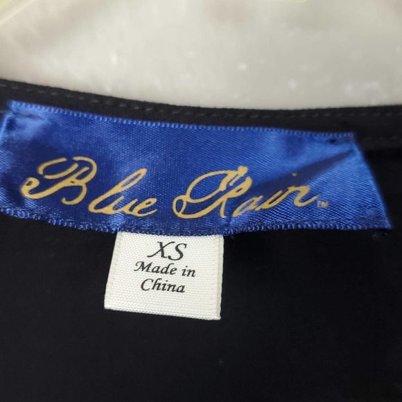 Blue Rain Embroidered Peplum Peasant Blouse XS - Picture 5 of 8